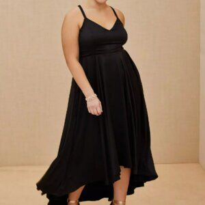 NWT  Torrid Maxi Satin Corset Back Gown